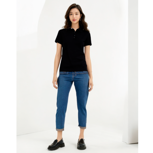 Playera tipo polo KATT SOLID para mujer - Imagen 3