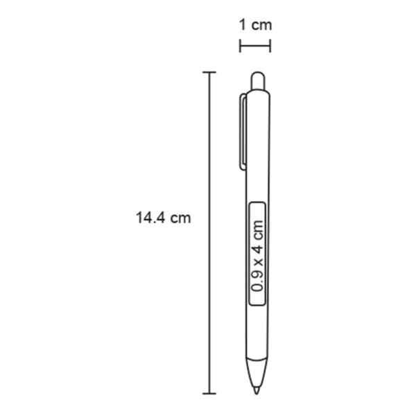 Bolígrafo MALEK plástico - Imagen 2